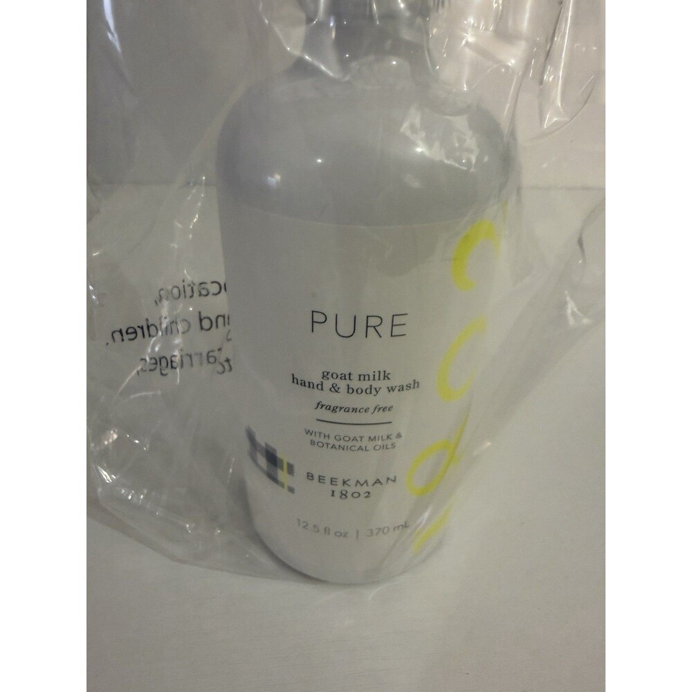 Beekman 1802 PURE Goat Milk Hand And Body Wash Fragrance Free 12.5 Oz
